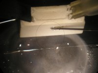Erster Versuch mit Alkoholnebel